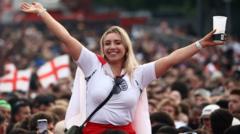 In pictures: England and Spain fans watch Euro 2024 final