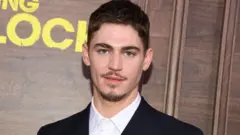 Hero Fiennes Tiffin at the "Young Sherlock"