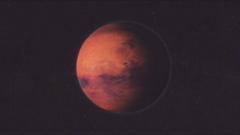 A computer generated image of Mars