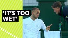 'It's too wet' - Evans questions the court conditions