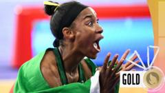Lafond wins historic gold in women's triple jump
