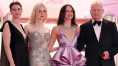 Getty Images Inga Ibsdotter Lilias, Elle Fanning, Renate Reinsway and Stellan Skarsgård attend.