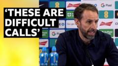 Southgate's 'difficult calls' to select England squad