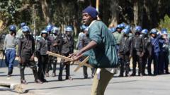 'Mugabe Must Go' Demonstrators And Police Clash In Zimbabwe - BBC News