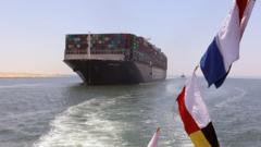 The Ever Given is seen in the Suez Canal at Ismailia, Egypt, July 7, 2021
