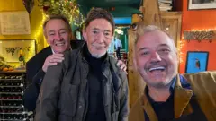 Paul Whitehouse, Chris Rea and Bob Mortimer on Mortimer & Whitehouse: Gone Christmas Fishing