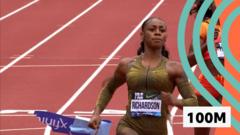 Asher-Smith third as Richardson wins 'comfortable' 100m