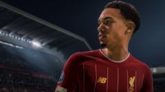 Liverpool player Trent Alexander-Arnold appears in the Fifa 21 game