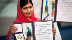 ملالہ یوسفزئی نوبیل انعام جیتنے والی سب سے کم عمر شخص ہیں