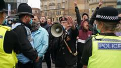 Newcastle Black Lives Matter Protest Heckled By Counter-demonstrators 