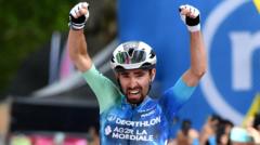 Paret-Peintre seals first professional win on Giro stage