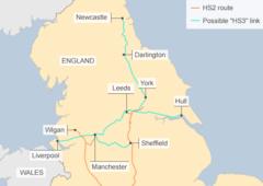 Boris Johnson backs high-speed Leeds to Manchester rail route - BBC News