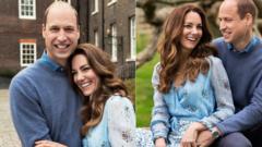 Two portraits of the Duke and Duchess of Cambridge