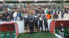 Diyarbekir Bursaspor maçında çıkan olaylar