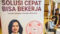 Bursa kerja berlangsung di Graha Manggala Siliwangi, Bandung, Jawa Barat, Sabtu (17/12/2022).  