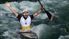 Great Britain's Burgess wins canoe slalom silver