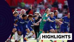 Chelsea thrash Man Utd to win fifth successive WSL title