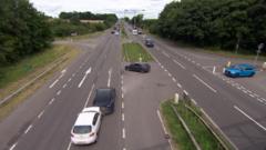 Two cars crash on A1 during safety report filming