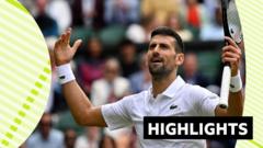 Djokovic beats Musetti to make 10th Wimbledon final