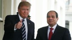 Donald Trump amemuunga mkono rais wa Misri kuhusu bawa la Nile