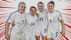 Beth Mead, Fran Kirby, Alessia Russo and Lucy Bronze.