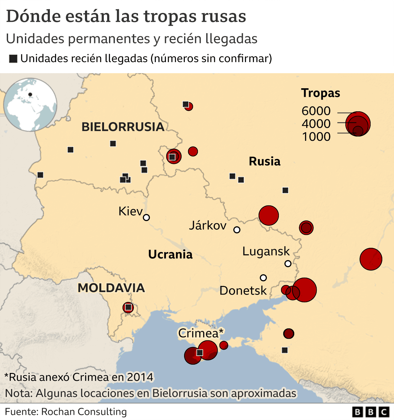 Truppen rücken in Richtung Ukraine vor.