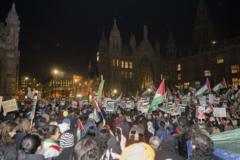 Parlamento önünde Filistin'e destek ve "ateşkes" çağrısı için eylem yapıldı