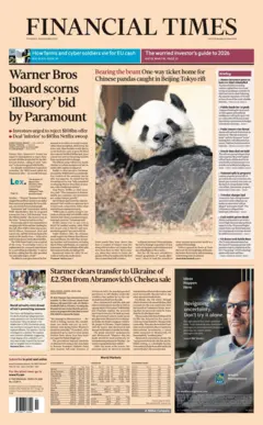 The headline on the front page of the Financial Times read: