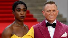 Daniel Craig with No Time to Die co-star Lashana Lynch
