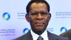 Equatorial Guinea President Teodoro Obiang Nguema
