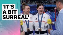 Fred Sirieix interviews daughter Andrea after bronze medal win