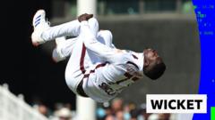 ‘Extraordinary!’ West Indies’ Sinclair celebrates wicket with somersault