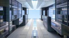 Patio interno del El Centro Nacional de Investigación de Tecnología de Ingeniería de Vehículos Pesados de Jinan