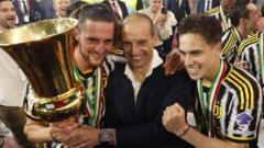 Juventus fire Allegri after cup final antics