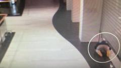 Zanlı kapalı kepenklerin ardından sürünerek bir mağazaya girdi