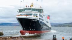 New CalMac ferry successfully launches into River Clyde