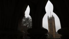 Вид на здания парламента