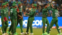গিলকে সাজঘরে ফেরানোর পর বাংলাদেশ টিমের সেলিব্রেশন