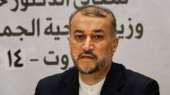 El ministro de Relaciones Exteriores iraní, Hossein Amirabdollahian.