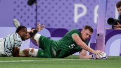 Ireland denied by Fiji fightback in Olympic quarter-final