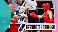 Ireland’s Harrington guaranteed medal after 60 kg quarter-final win