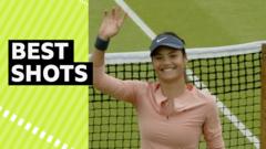 'Magnificent' Raducanu through to Nottingham quarter-finals