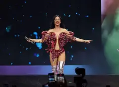 Getty Images Katy Perry on stage on her 2025 Lifetimes Tour