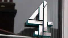 Large Channel 4 logo on the side of a building