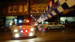 Police car in Melbourne, Australia in 2004