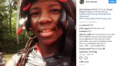 Instagram/@sj24_sidewayz An Instagram post by Joi SJ Harris, featuring several tributes to her