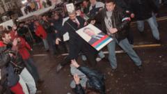 Сукоб демонстраната и присталица режима на улицама Београда