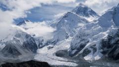 Khumbu glacier in the Everest region