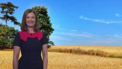 BBC weather presenter Alina Jenkins