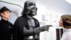 Dave Prowse as Darth Vader in Star Wars